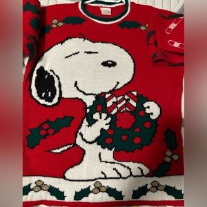 Vintage Snoopy Christmas sweater, well loved, great condition.